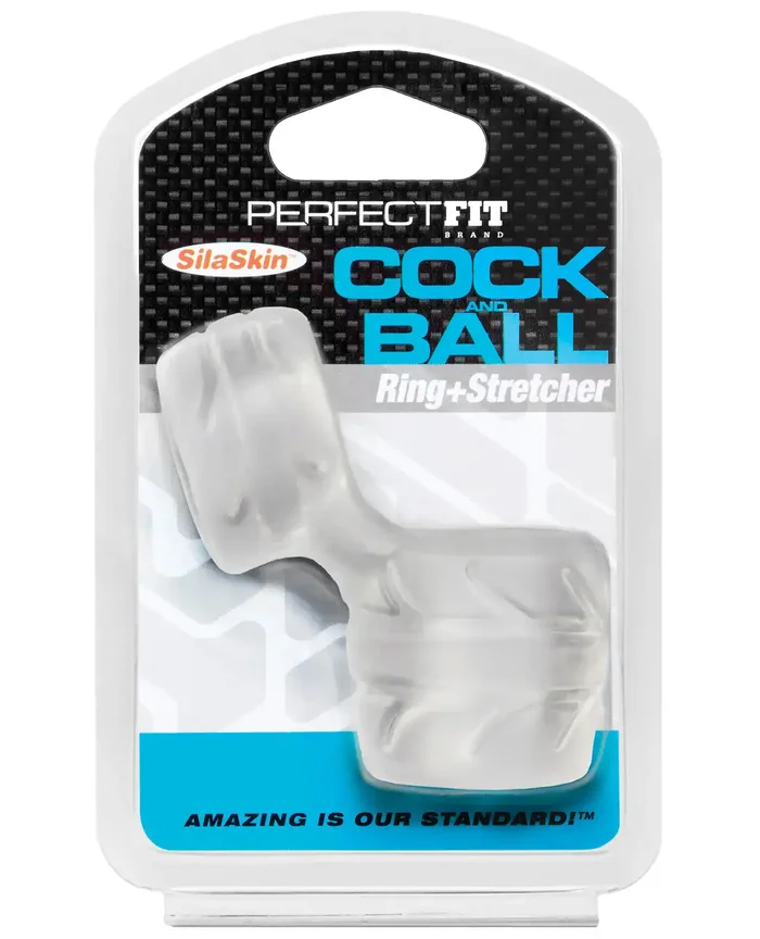 Perfect Fit SilaSkin Cock & Ball Ring – Clear