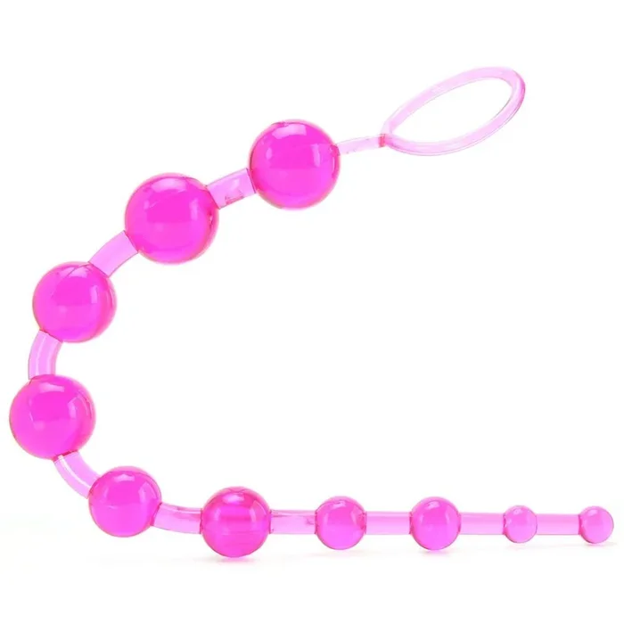 PinkCherry Jelly Anal Beads in Pink