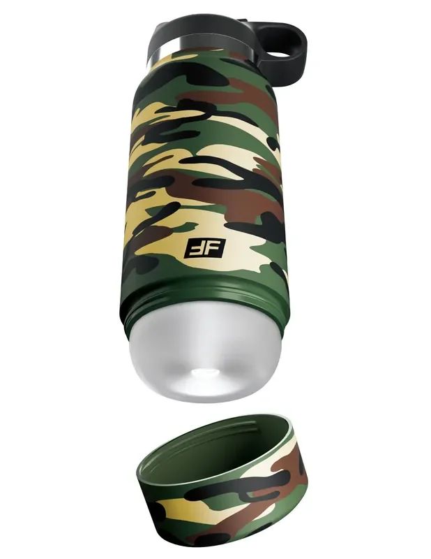 Pipedream – Fap Flask Happy Camper Frosted – Grün