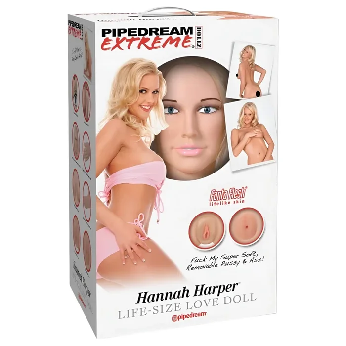 Pipedream Hannah Harper – lebensgroße Gummipuppe mit 3D-Gesicht