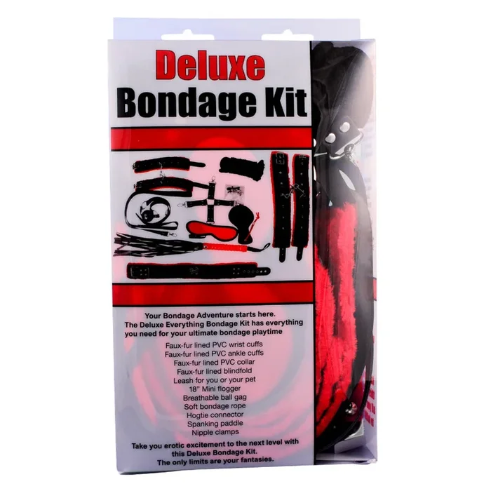 Plesur Deluxe Bondage Kit – Black/Red
