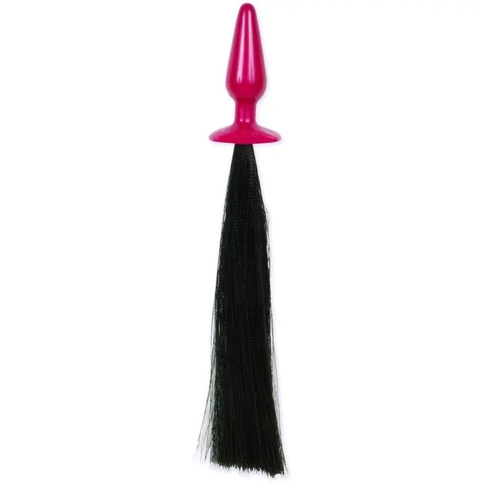 Pony Play Medium Butt Plug with Whip