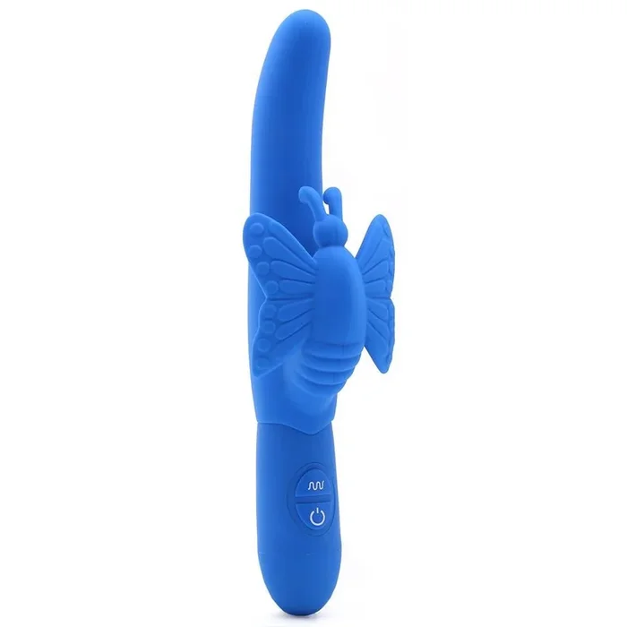 Posh 10-Function Silicone Fluttering Butterfly Vibe in Blue