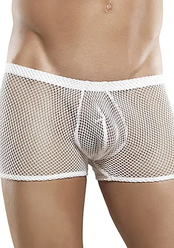 Pouch Netz-Short Weiß