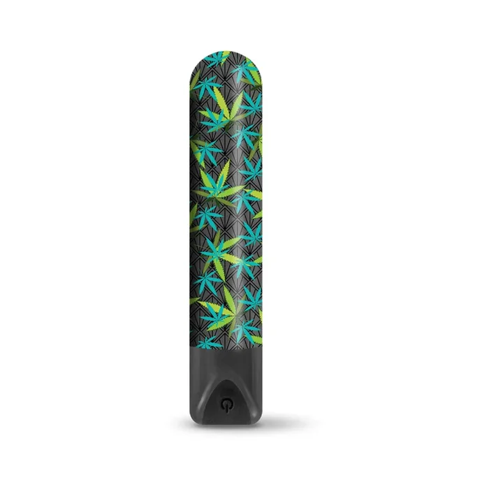 Prints Charming Buzzed Rechargeable 3.5″ Bullet – Canna Queen – Black