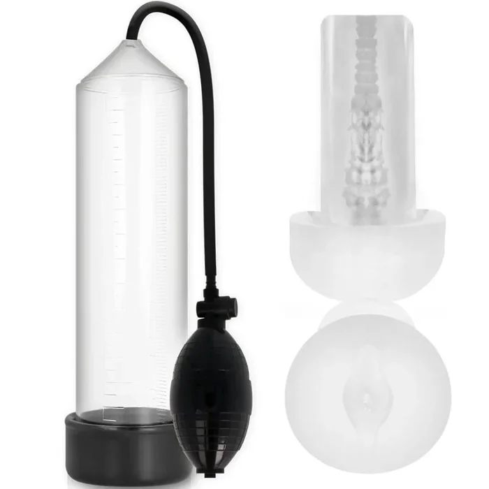 Pump Addicted – Rx3 Klare Erektionspumpe mit Masturbator
