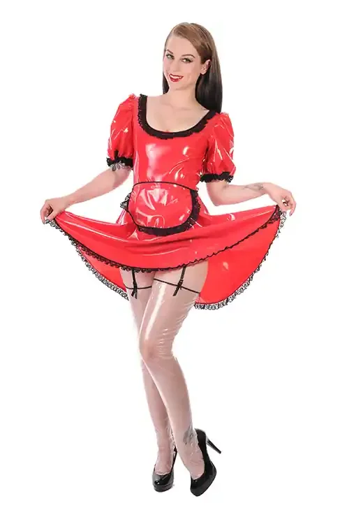 PVC Kleid ‘Sexy Kellnerin‘