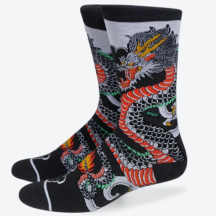 Pyvot Printed Socks-Way Of The Dragon*