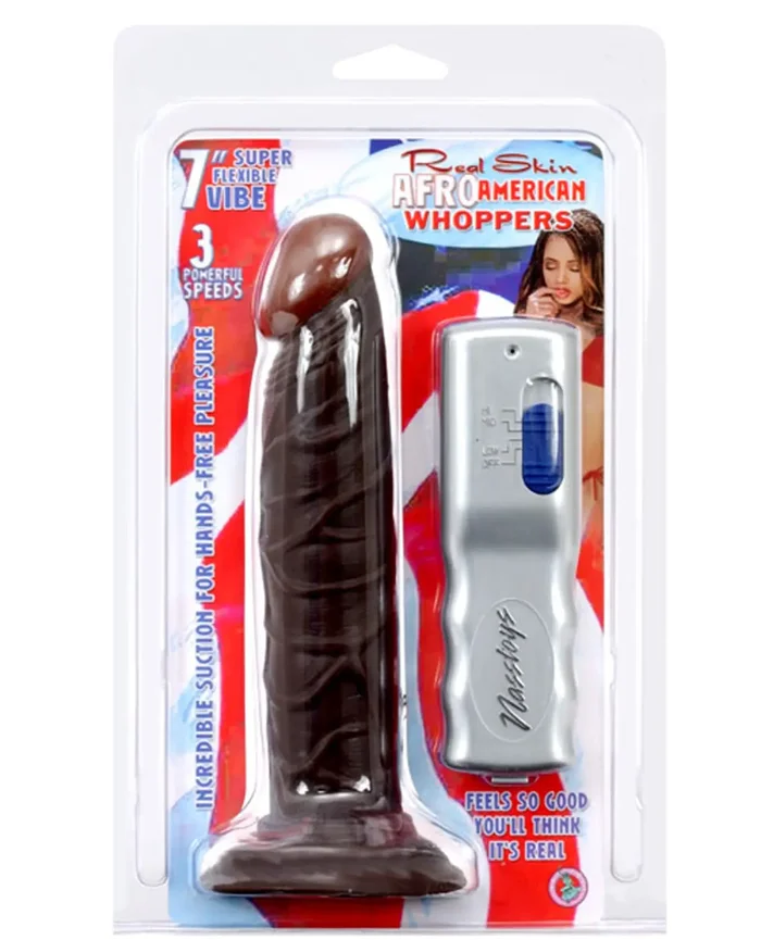 Real Skin Afro American Whoppers 7″ Vibrating