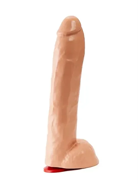 Realistischer Dildo mit Saugfuß 28cm – hautfarben hell