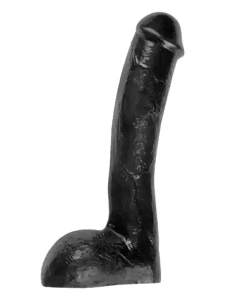 Realistischer Dildo mit Texturierung VI – schwarz