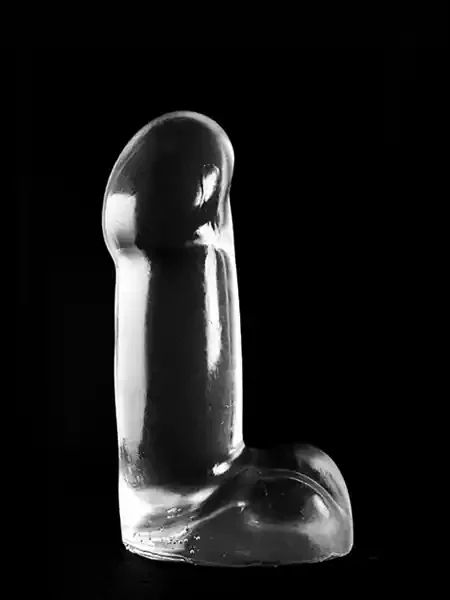Realistischer glatter Dildo – transparent