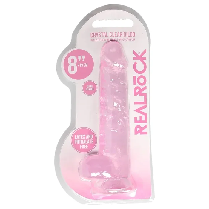 REALROCK – Transparenter realitätsnaher Dildo – Pink (19cm)
