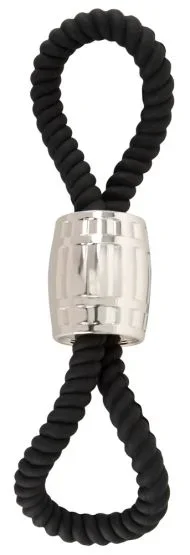 Rebel Heavy Rope Cock Strap with two Loops