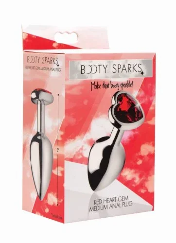 Red Heart Gem Anal Plug – Medium