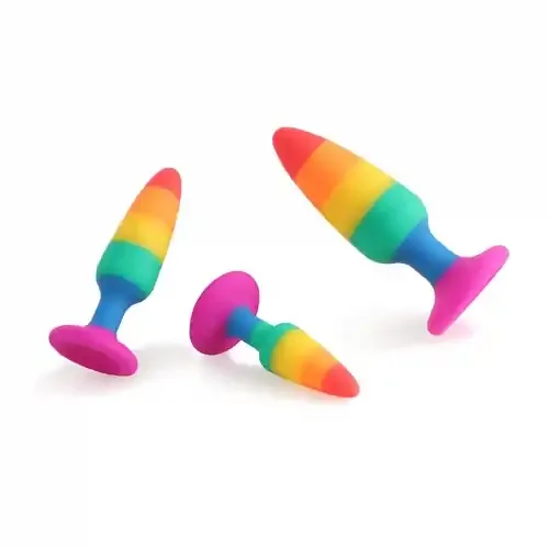 Regenbogen Buttplug