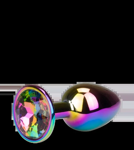 Regenbogenfarbener Rosebud-Analschmuck