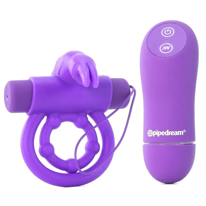 Remote Control Rabbit Cock Ring in Purple