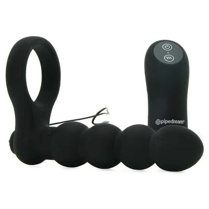 Remote Double Penetrator Cock Ring in Black