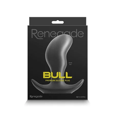Renegade Bull Large Butt Plug – Black