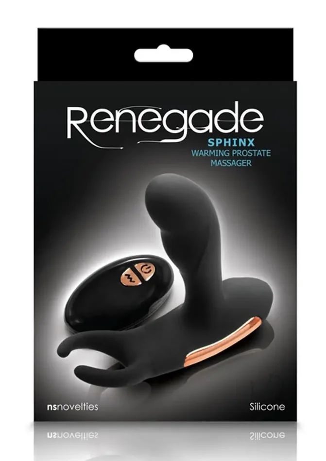 Renegade Sphinx Warming Prostate Massager – Black