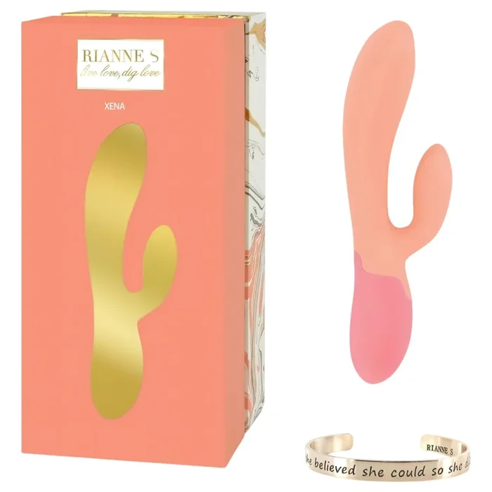 Rianne Essential Xena – Akku-Heiz-Vibrator (Pfirsich-Korall)