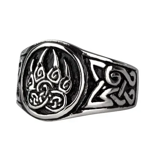 Ring ‘Bärentatze‘ Edelstahl