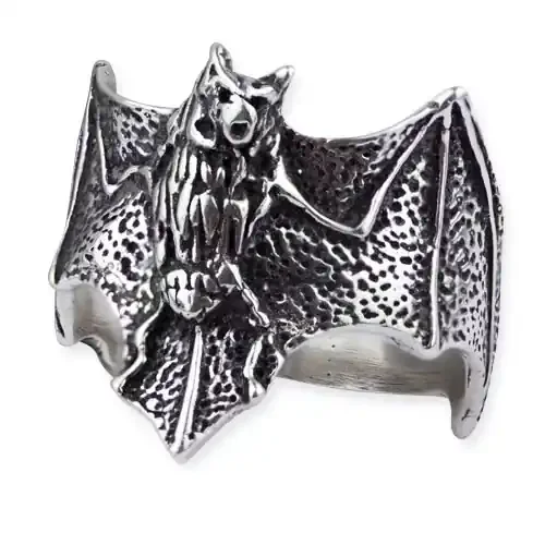 Ring ‘Fledermaus‘ Edelstahl