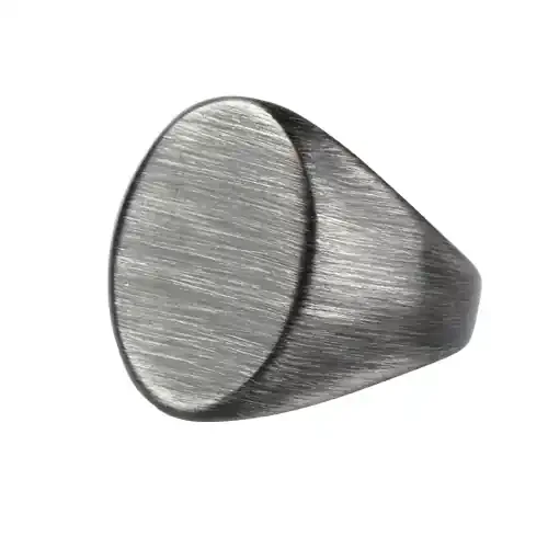 Ring ‘Gun Metal Siegelring‘ Edelstahl