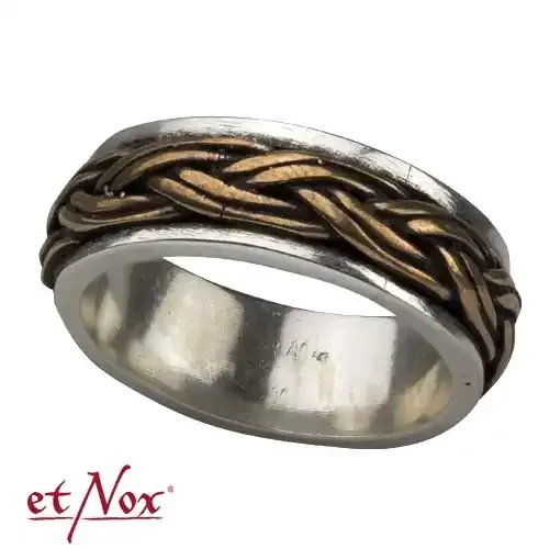 Ring ‘Keltischer Knoten‘ – 925 Silber mit Bronze