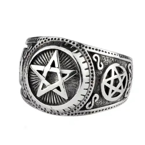 Ring ‘Pentagramm‘ 925 Silber
