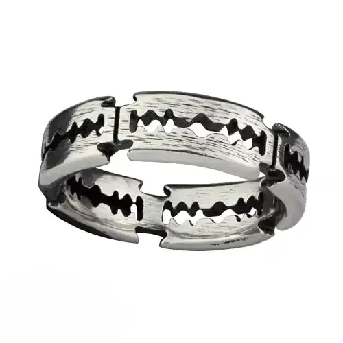 Ring ‘Rasierklinge‘ Edelstahl