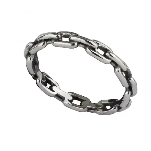 Ring ‘Tiny Chain‘ Edelstahl