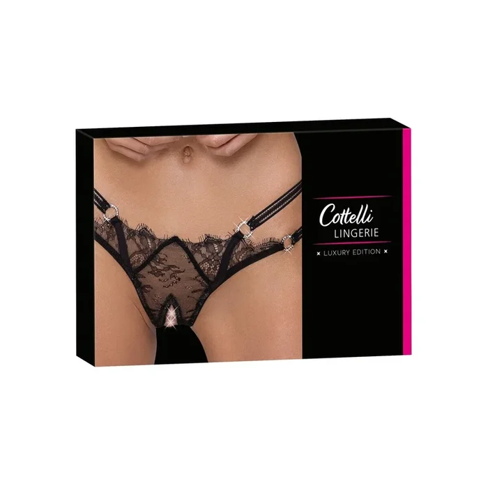 Riostring aus zarter Eyelash-Spitze<Edle Optik - erotisch offen-Größe-M/L