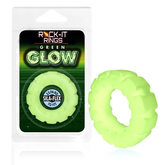 Rock-it Rings GLOW The Tire C-Ring – Glows in the Dark! – Green