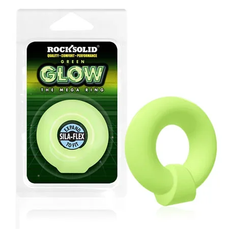 Rock Solid Glow in the Dark Mega Ring – Green