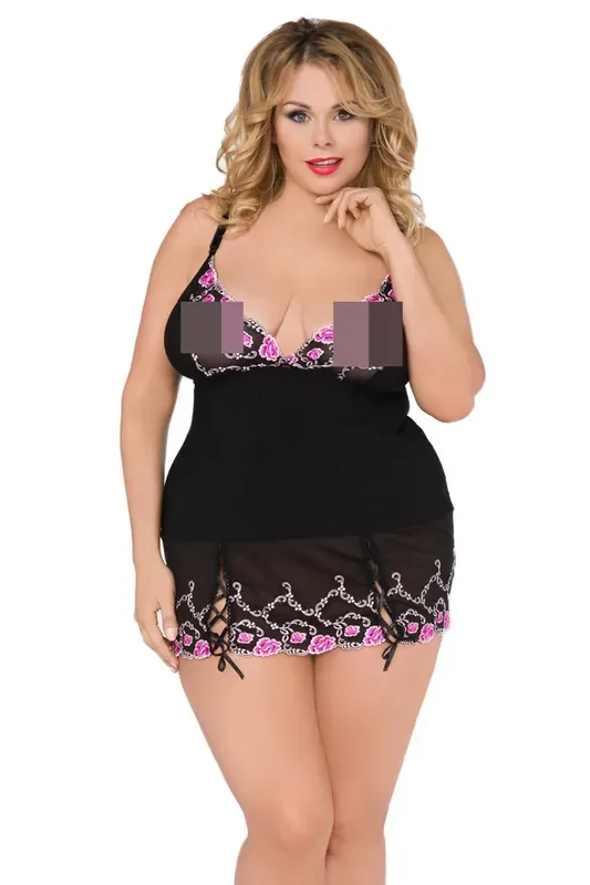 Romantisches Chemise mit Spitzendetails