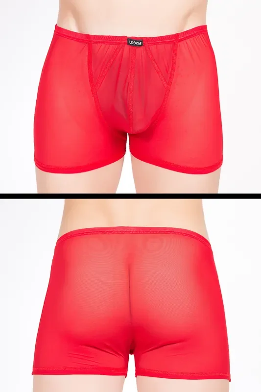 Rote Tüll-Boxershorts