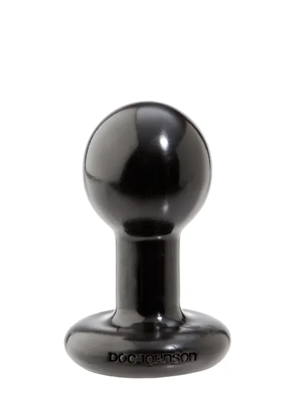 Runder Anal-Plug in schwarz – klein