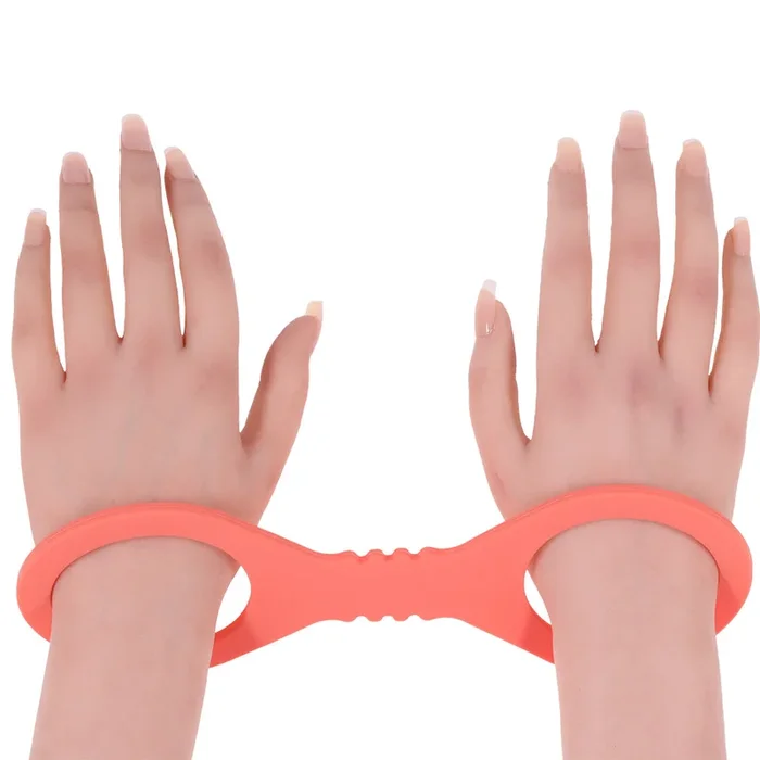S&M Peaches ’n CreaMe Silicone Cuffs in Large