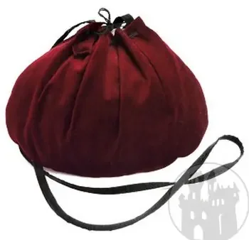 Samtbeutel ‘Neasa‘ (Farbe Bordeaux)