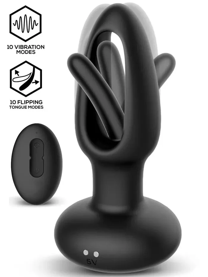Sasha – Vibrierender Plug mit wippender Zunge & Fernbedienung