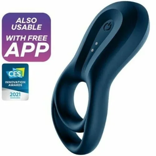 Satisfyer Epic Duo Ring Vibrator – Dark Blue
