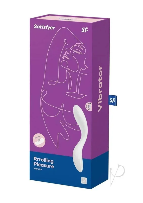 Satisfyer Rrrolling Pleasure Rechargeable Silicone Vibrator – White