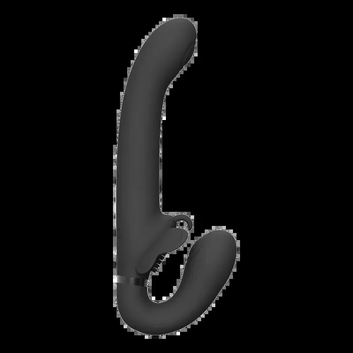 Satu – Pulse-Wave and Vibrating Strapless Strapon – Black