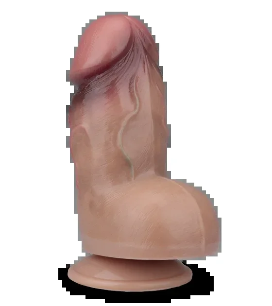 Saugnapf-Dildo mit XXL-Durchmesser Platinum