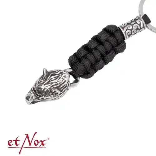 Schlüssel-/Portemonnaie-Kette „Wolf“