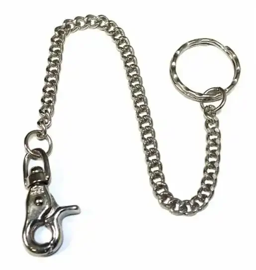 Schlüsselanhänger – Karabinerhaken mit Kette
