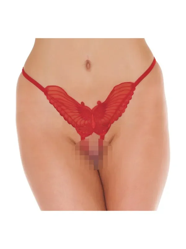 Schmetterlingsstring mit offenem Schritt