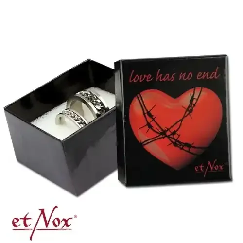 Schmucketui ‘Love has no end‘ für 2 Ringe